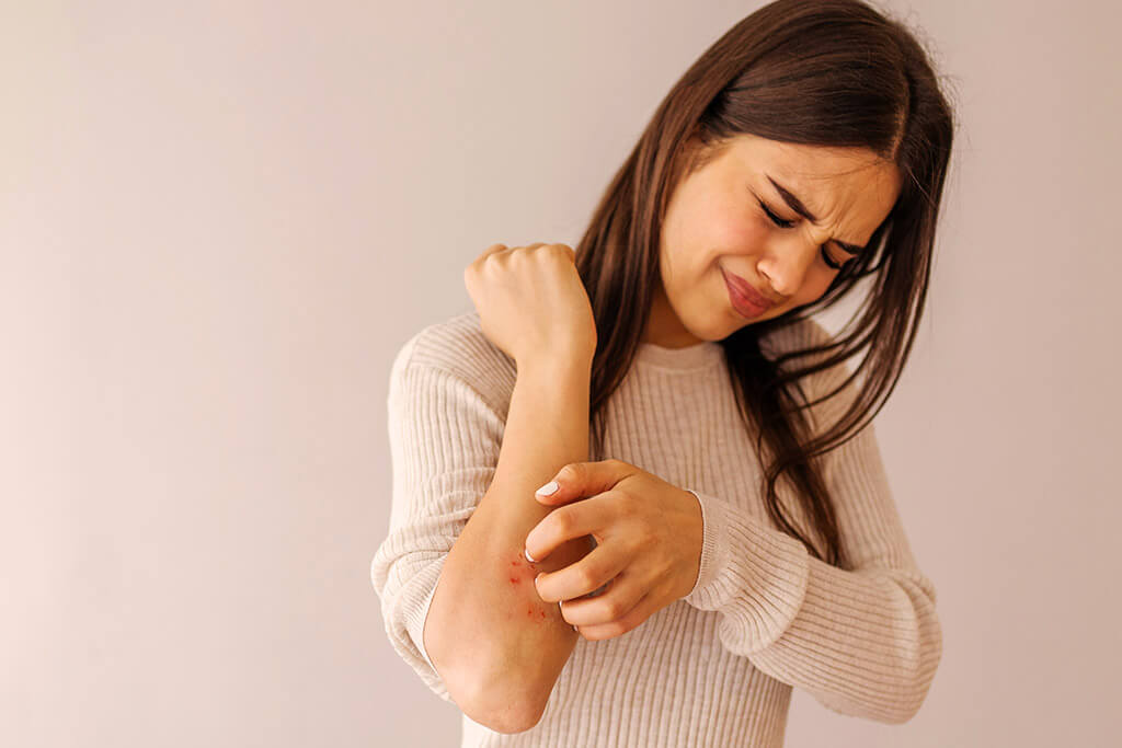 Juckreiz durch Hautveränderungen